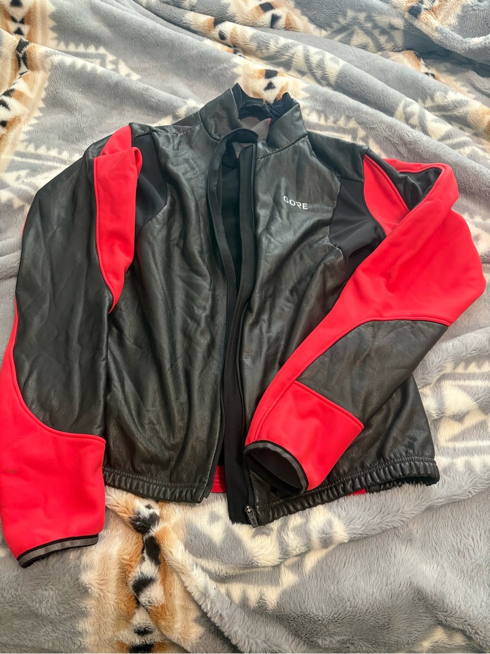 GORE-TEX Black and Red Performance Softshell Jacket